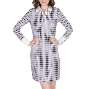 Dixi Cup Polo Dress in Blue by Tyler Boe